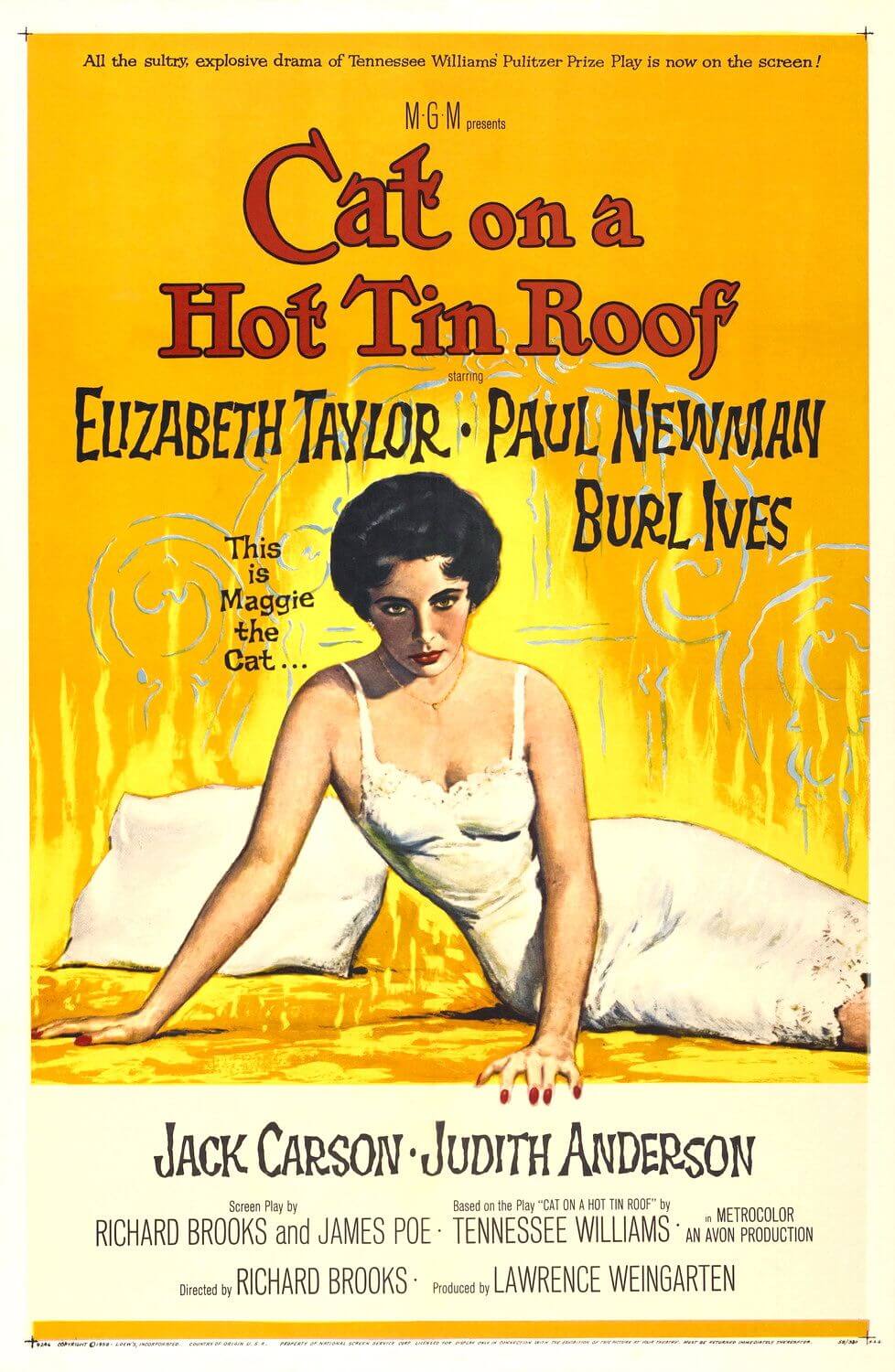 Cat on a Hot Tin Roof 1958